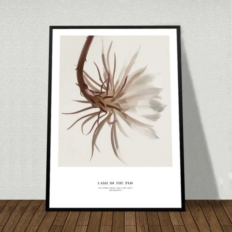 Tranh cô gái và lá cây