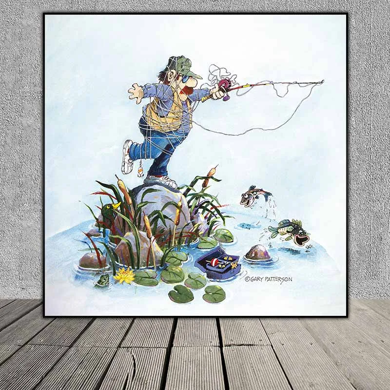 Tranh bộ sưu tập câu cá của họa sĩ Gary Petterson
