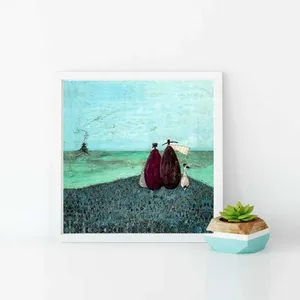 Tranh phong cảnh cuộc sống hàng ngày trừu tượng của họa sĩ Sam Toft