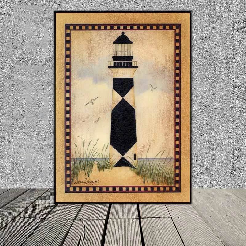 Tranh các ngọn đèn hải đăng - Họa sĩ Linda Spivey