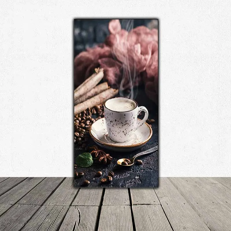 Tranh tách cà phê và những hạt cà phê, coffe, cafe