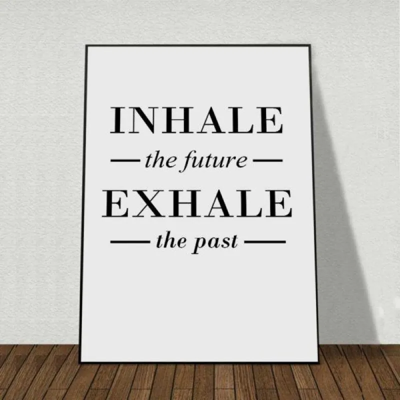 Tranh canvas Scandinavian phong cảnh biển kết hợp chữ