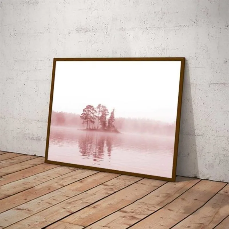 Tranh Scandinavia phong cảnh biển, cô gái