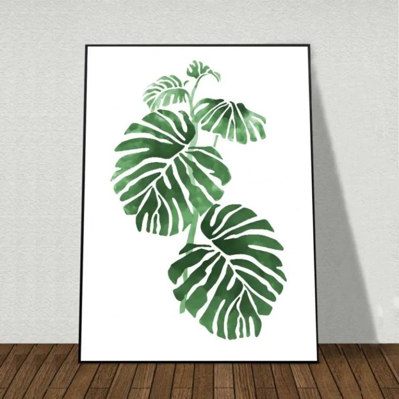 Tranh canvas các loại lá cây nhiệt đới