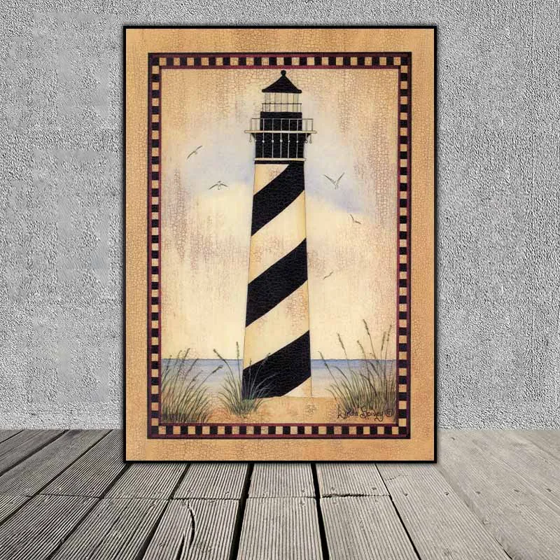 Tranh các ngọn đèn hải đăng - Họa sĩ Linda Spivey