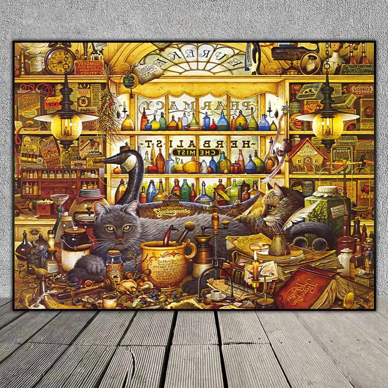 Bộ tranh mèo dễ thương treo phòng bé - Charles M. Wysocki, Jr.