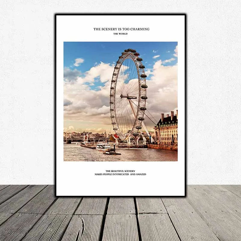 Tranh vòng đu quay lớn ở London và Washington