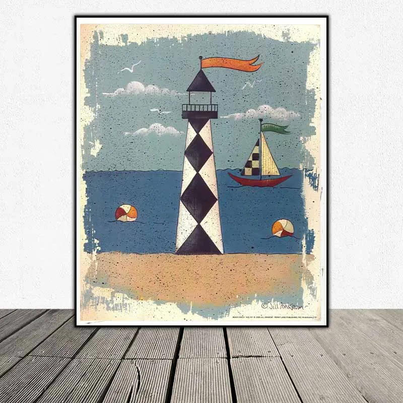 Tranh ngọn hải đăng của họa sĩ Jill Ankrom