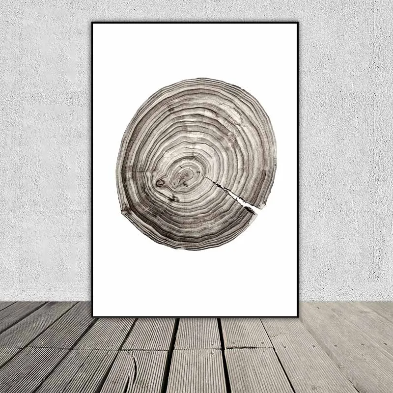 Tranh Scandianavia hươu nai, các khúc cây, lá dừa và chữ Together we have it all