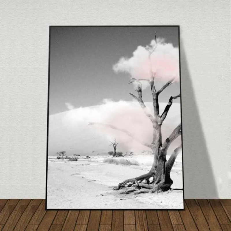 Tranh Scandinavia phong cảnh biển, cô gái