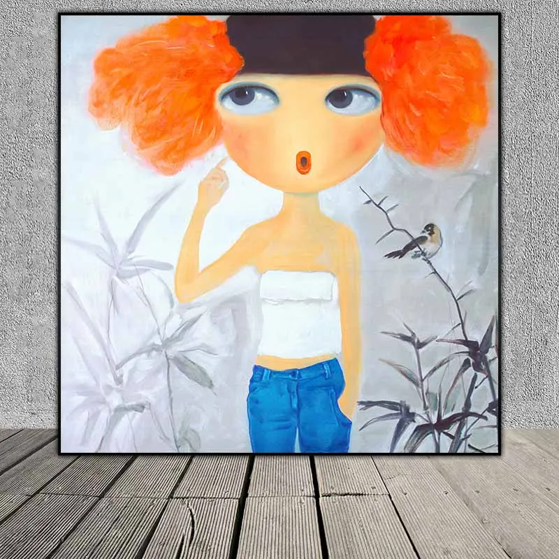 Tranh cô gái theo trường phái siêu thực của họa sĩ Li Li