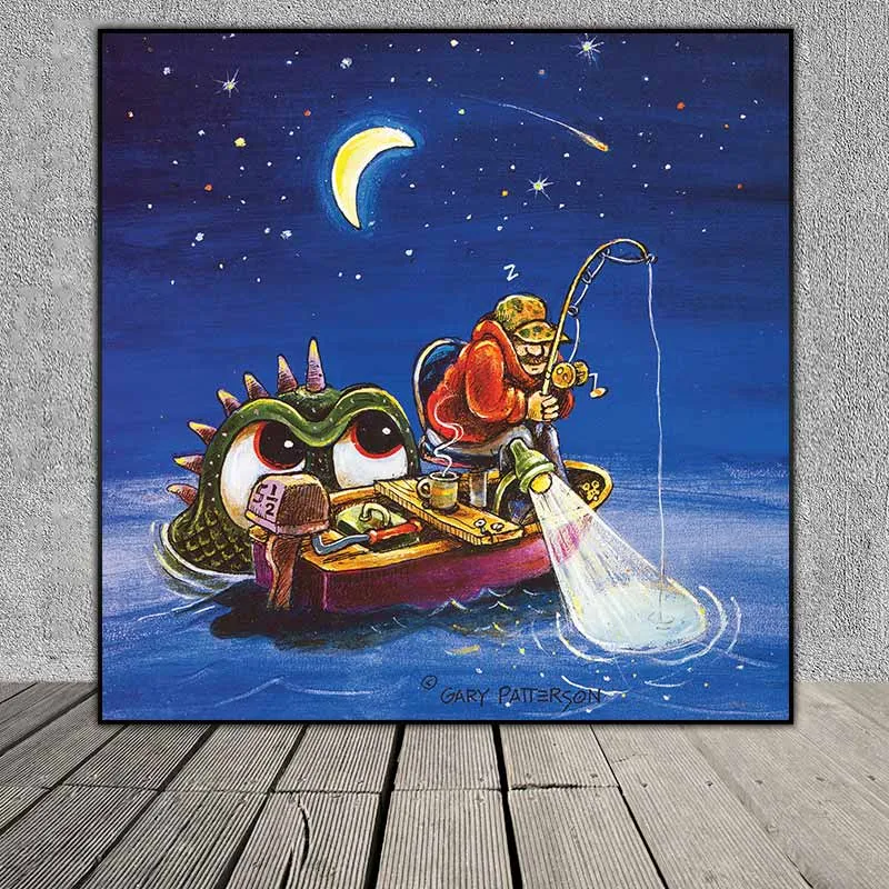 Tranh bộ sưu tập câu cá của họa sĩ Gary Petterson