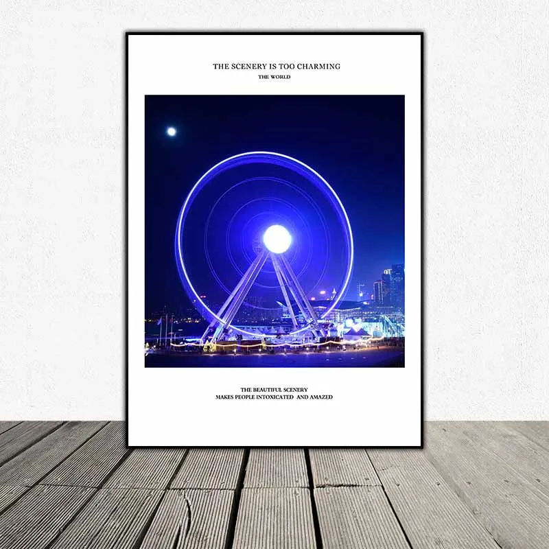 Tranh vòng đu quay lớn ở London và Washington