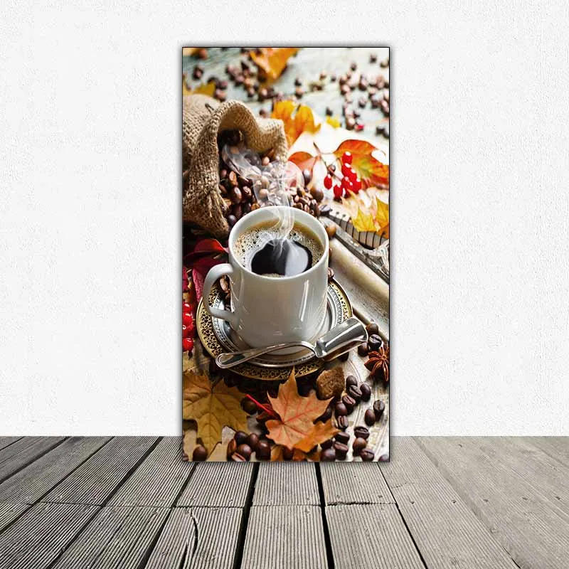 Tranh tách cà phê và những hạt cà phê, coffe, cafe