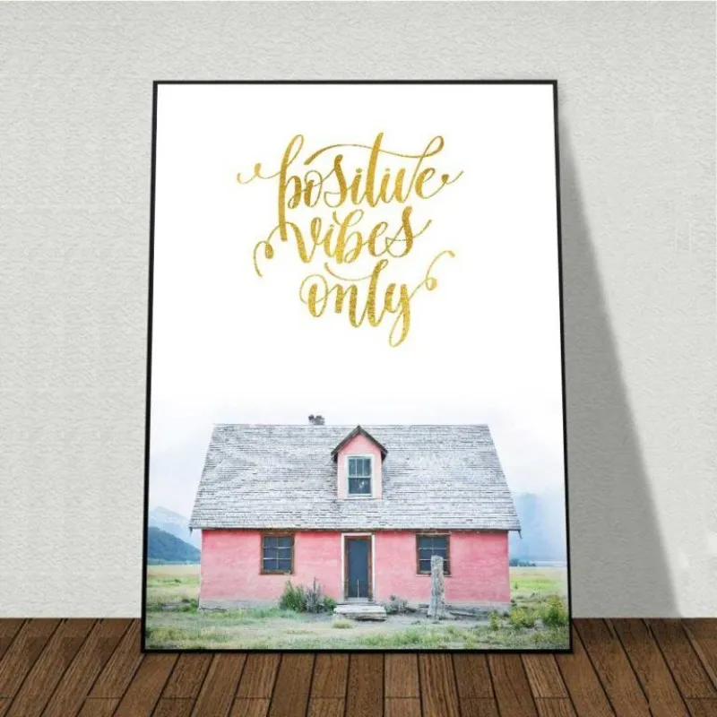 Tranh Bắc Âu kết hợp chữ