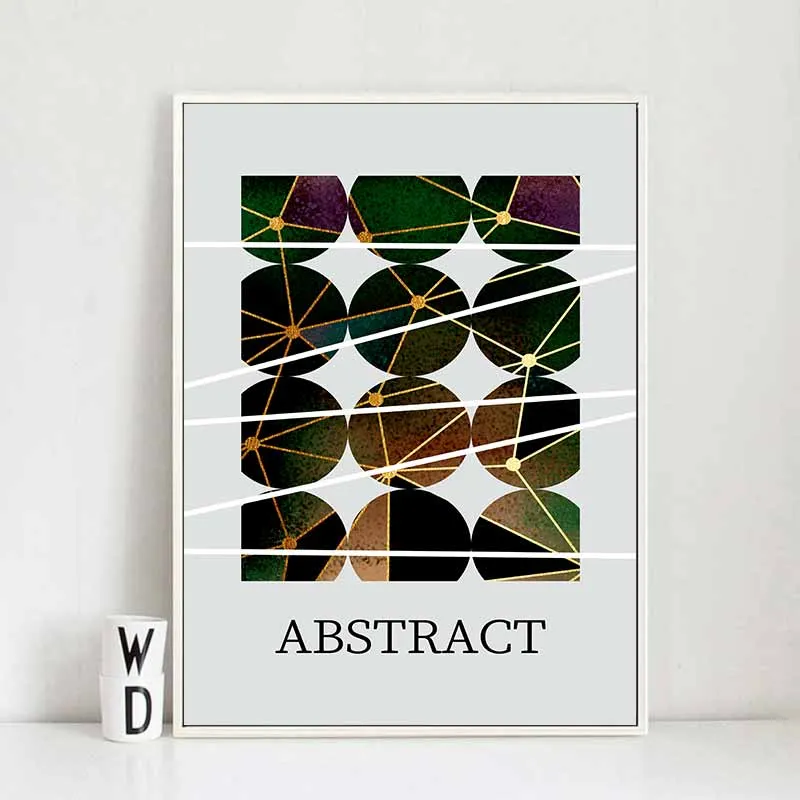 Tranh trừu tượng chim hồng hạc