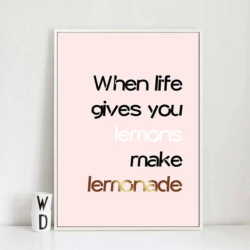 Tranh Scandinavian hoa mẫu đơn và bóng bay kết hợp chữ