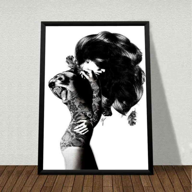 Tranh canvas Scandinavian thời trang và các cô gái