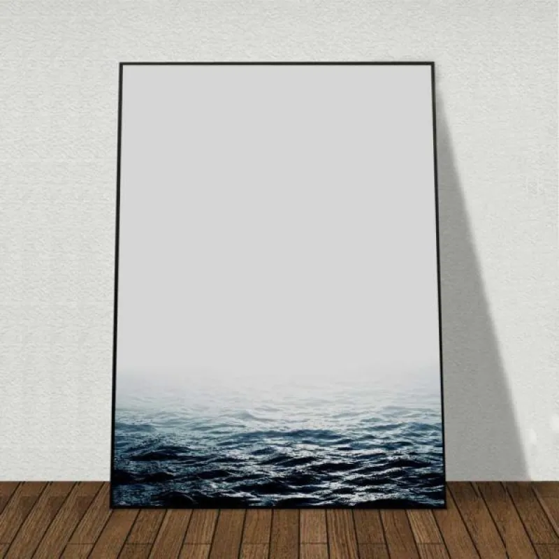 Tranh canvas Scandinavian phong cảnh biển kết hợp chữ