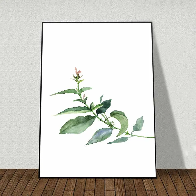 Tranh Scandinavian lá cây nhiệt đới