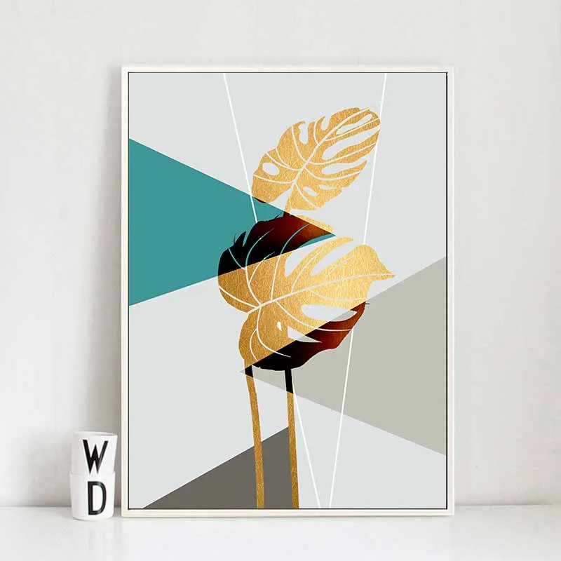 Tranh trừu tượng chim hồng hạc