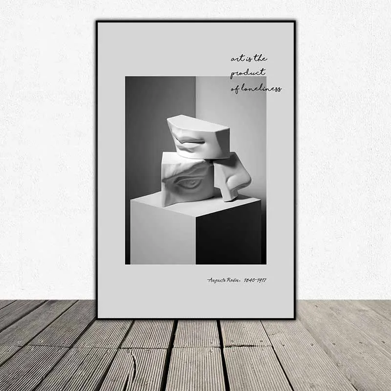 Tranh tượng thạch cao và các đường nét