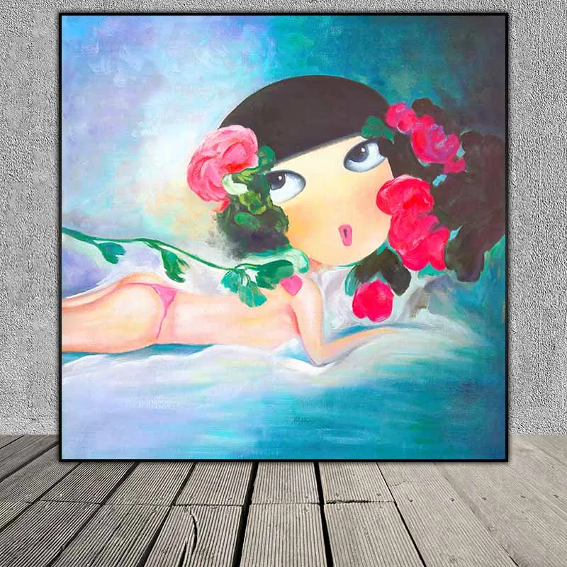 Tranh cô gái theo trường phái siêu thực của họa sĩ Li Li