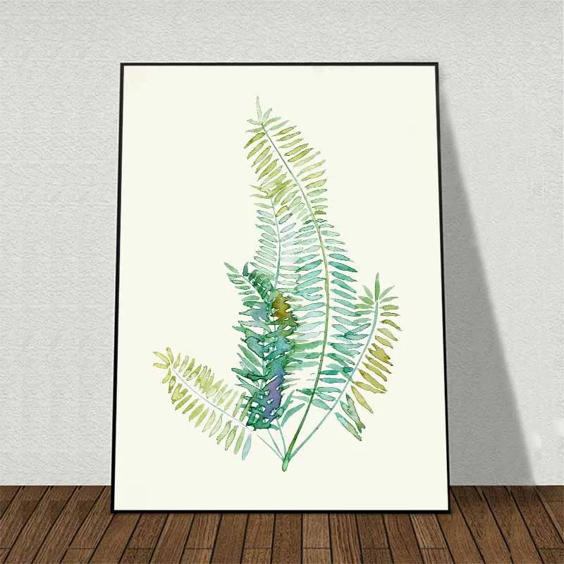 Tranh Scandinavian đầu nai trừu tượng, hồng hạc và hoa