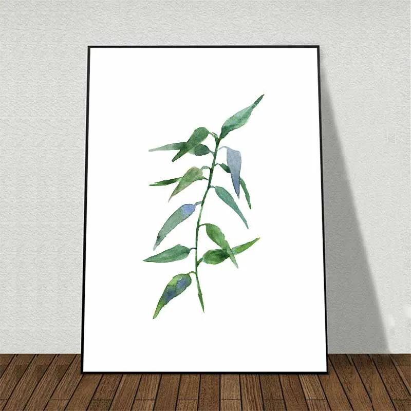 Tranh Scandinavian lá cây nhiệt đới