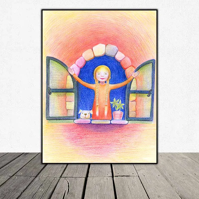 Tranh in màu sáp trẻ em