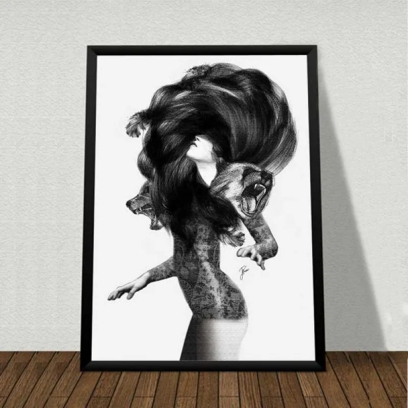 Tranh canvas Scandinavian thời trang và các cô gái