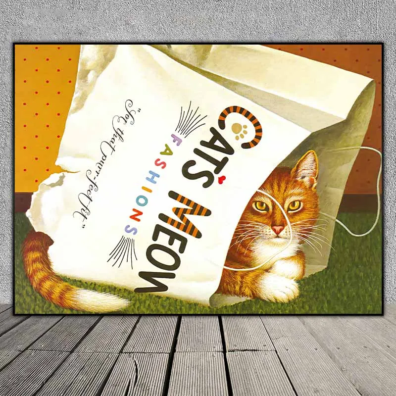 Bộ tranh mèo dễ thương treo phòng bé - Charles M. Wysocki, Jr.