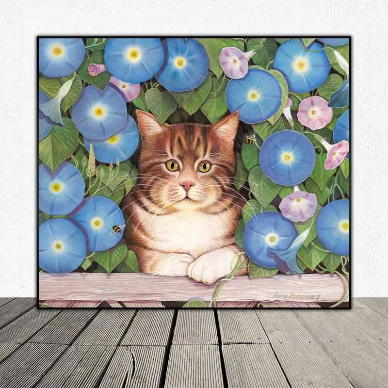 Bộ tranh mèo treo phòng bé của họa sĩ Amy Rosenberg