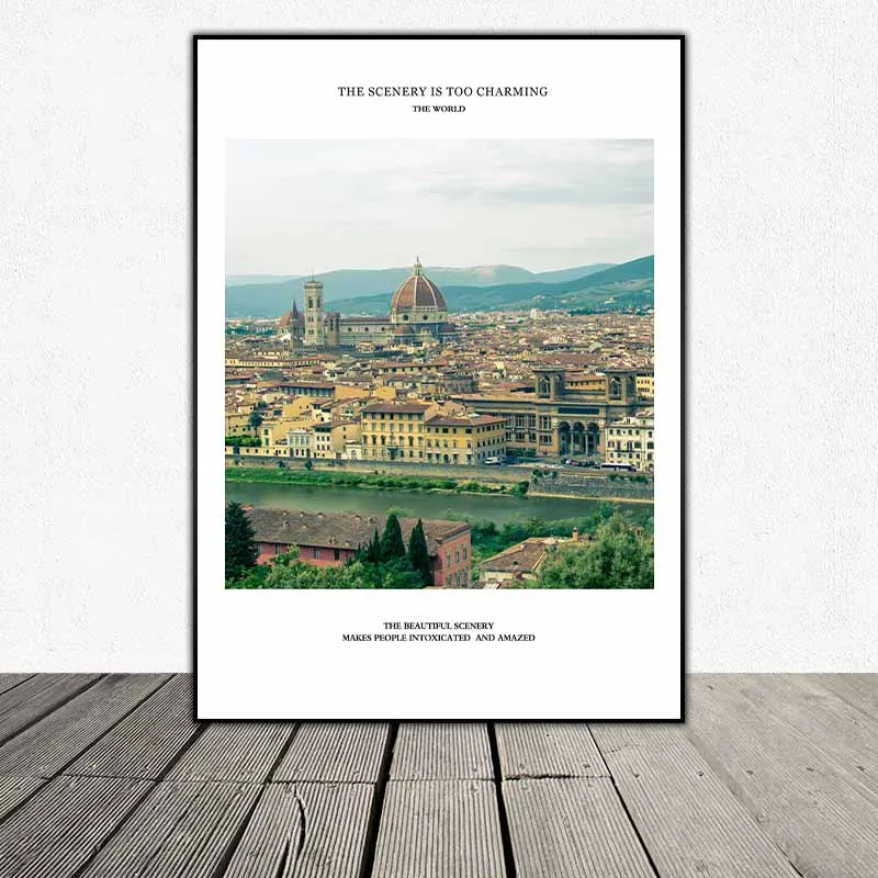 Tranh phong cảnh kiến trúc thành phố