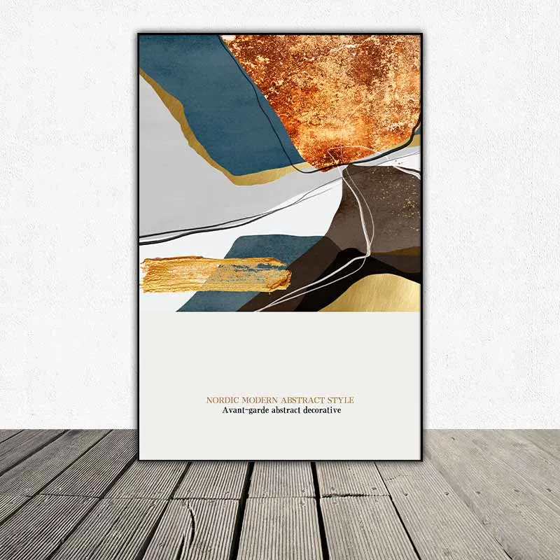 Tranh phong cách trừu tượng hiện đại Bắc Âu kết hợp chữ