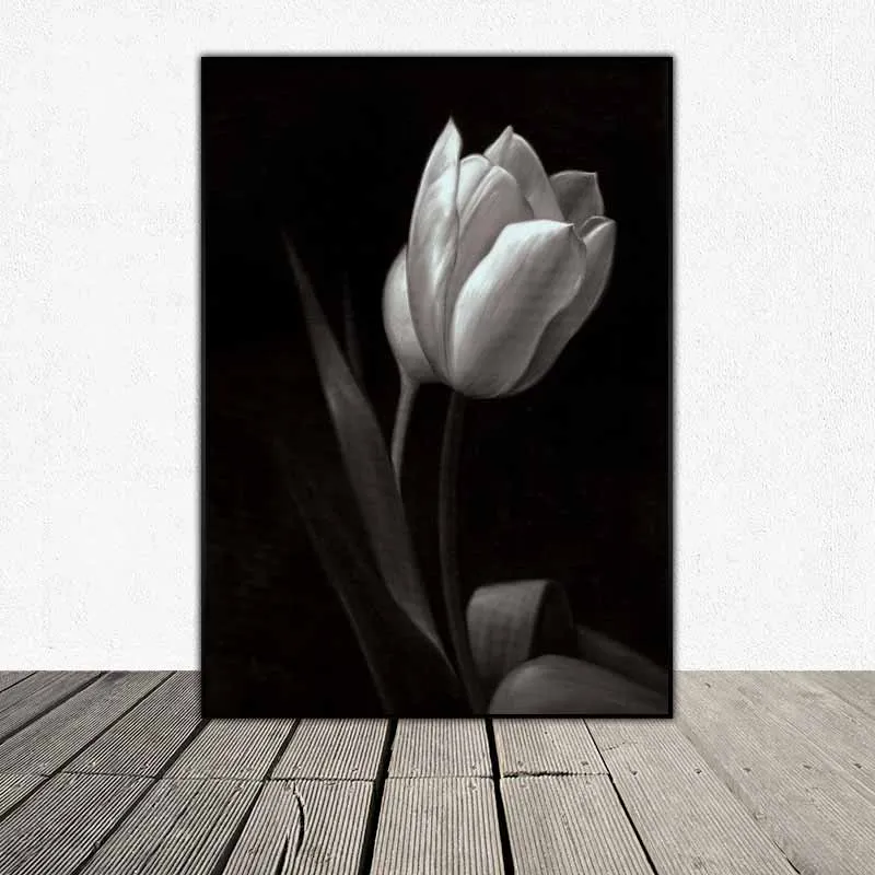 Tranh hoa Tulip, hoa Rum, hoa Vân Môn với nghệ thuật sáng tối