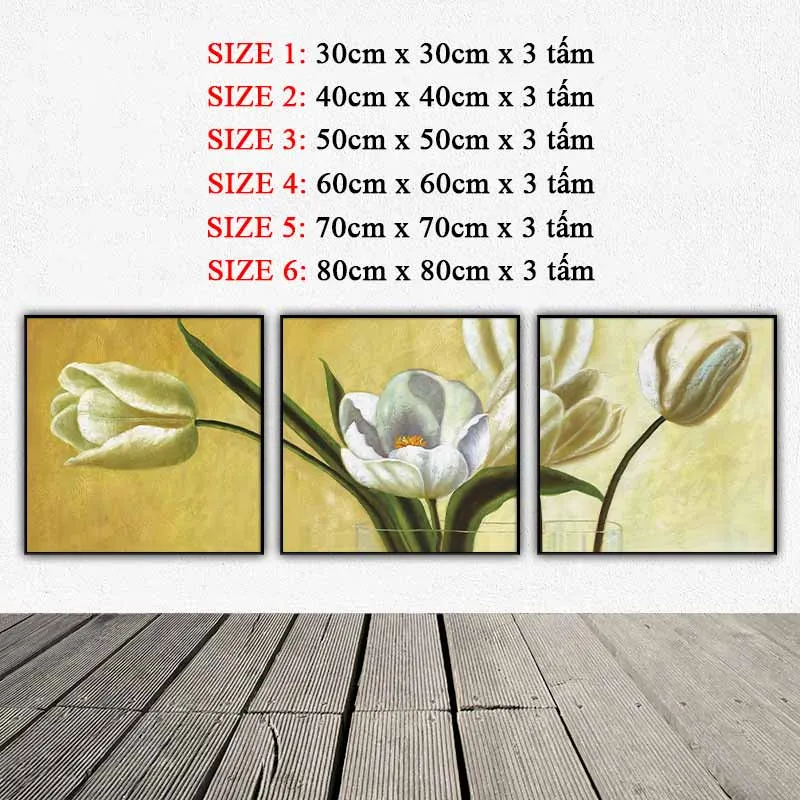 Tranh lọ hoa tulip