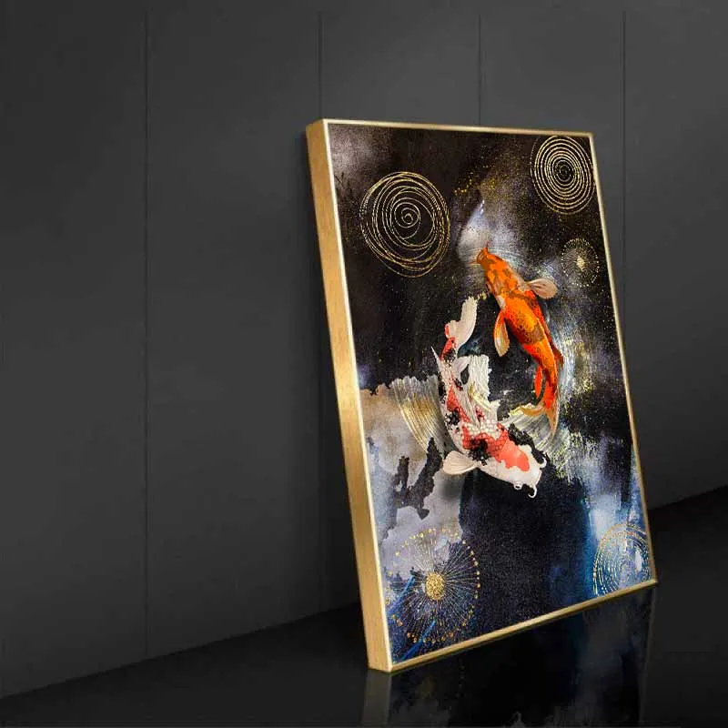 Tranh cá chép phong thủy