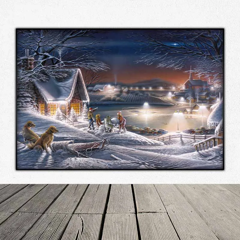 Tranh phong cảnh mùa đông Sao Hôm (Evening Star) của họa sĩ Terry Redlin