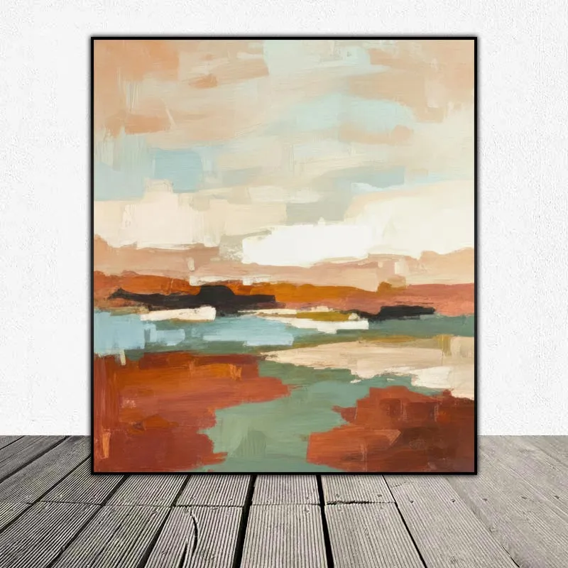 Phong Cảnh Trừu Tượng Chiều Hoàng Hôn Trên Hồ (Abstract Sunset Landscape)