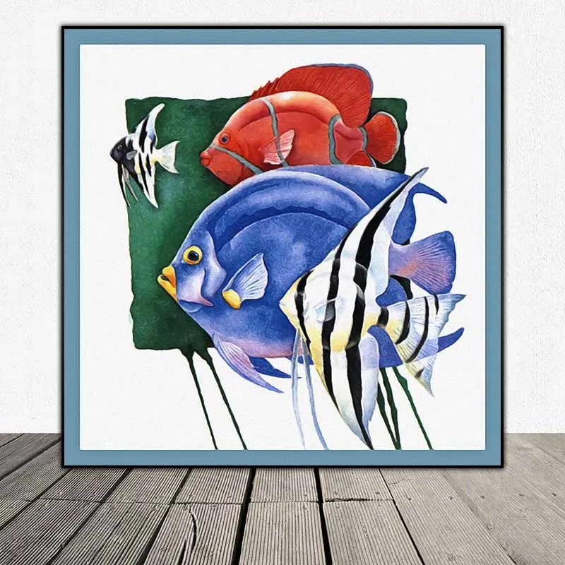 Tranh cá biển nhiều màu sắc của họa sĩ Paul Brent