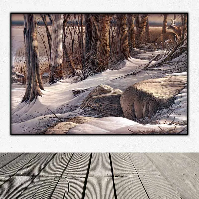 Tranh Sườn dốc đá (Boulder Ridge) của họa sĩ Terry Redlin