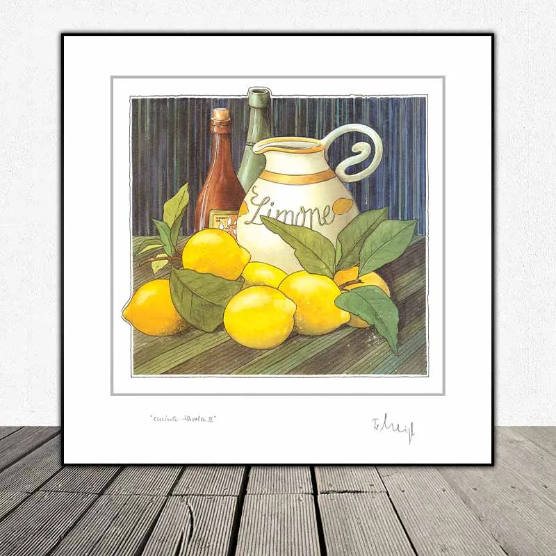 Tranh tĩnh vật ẩm thực: Gợi ý trang trí cho căn bếp thêm phần thi vị