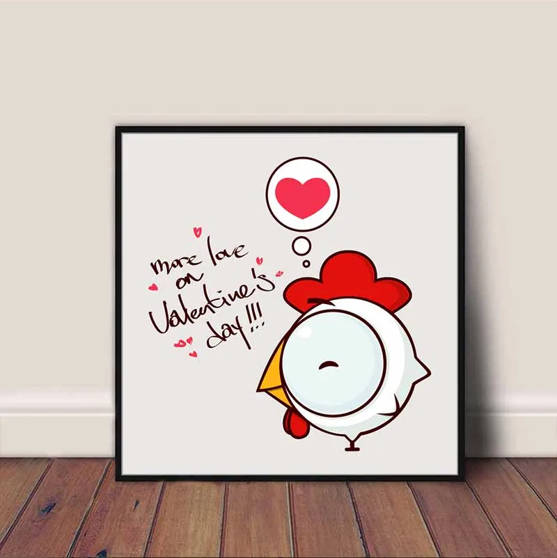 Tranh các loài vật ngộ nghĩnh treo phòng trẻ em