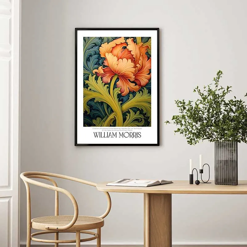 Tranh poster theo phong cách William Morris