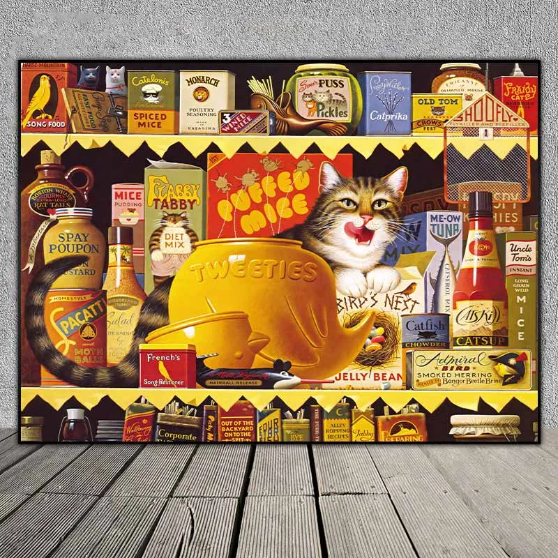 Bộ tranh mèo dễ thương treo phòng bé - Charles M. Wysocki, Jr.