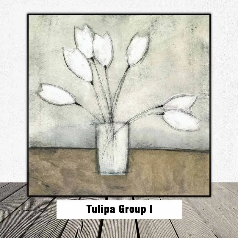 Bộ sưu tập tranh tĩnh vật hoa Đồng Tiền và hoa Tulip của họa sĩ Scott Olson