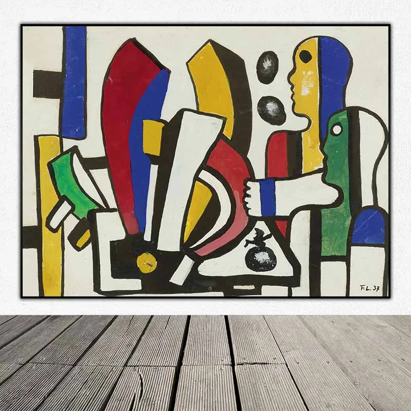 Tranh trừu tượng theo trường phái lập thể của họa sĩ Fernand Leger