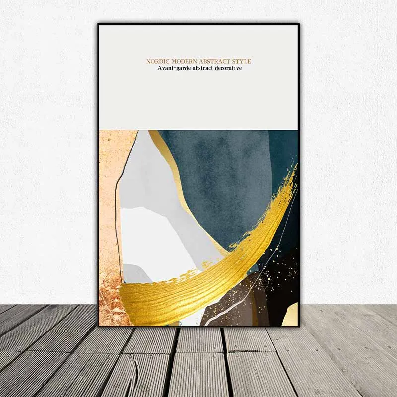 Tranh phong cách trừu tượng hiện đại Bắc Âu kết hợp chữ