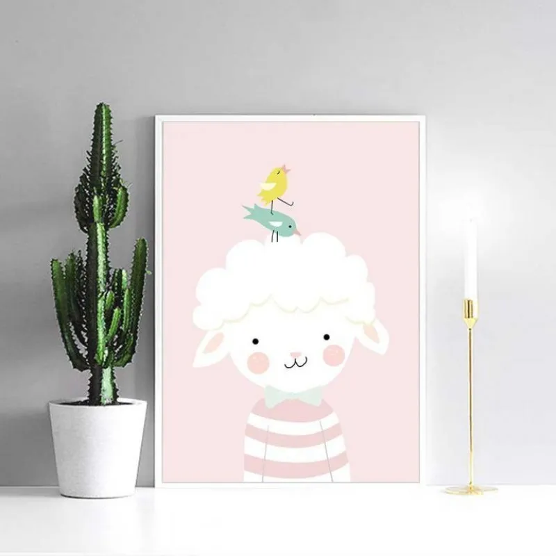 Tranh canvas động vật dễ thương